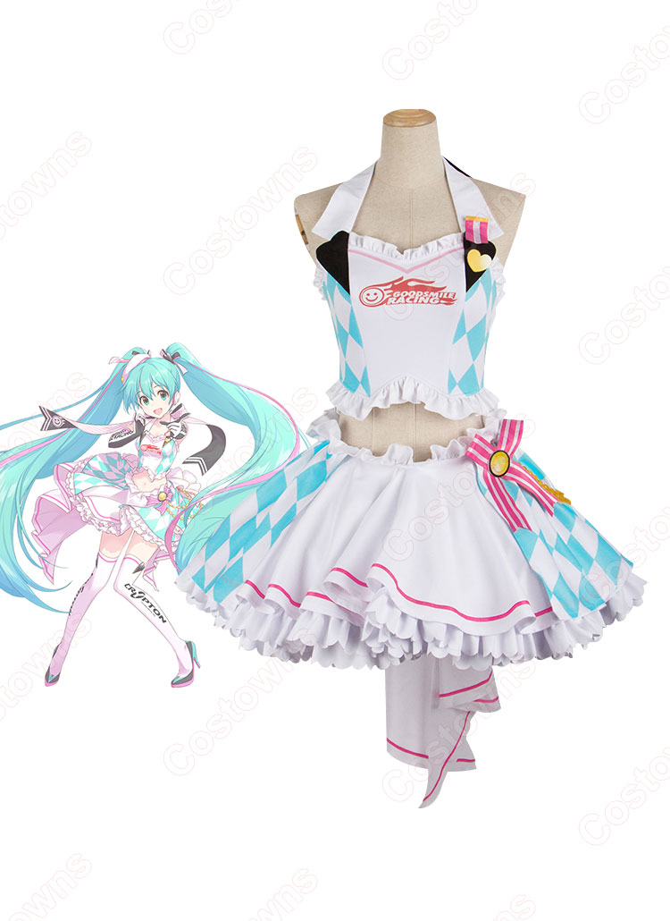 レーシングミク 2019 コスプレ衣装 初音ミク RACING MIKU cosplay 仮装 変装-1
