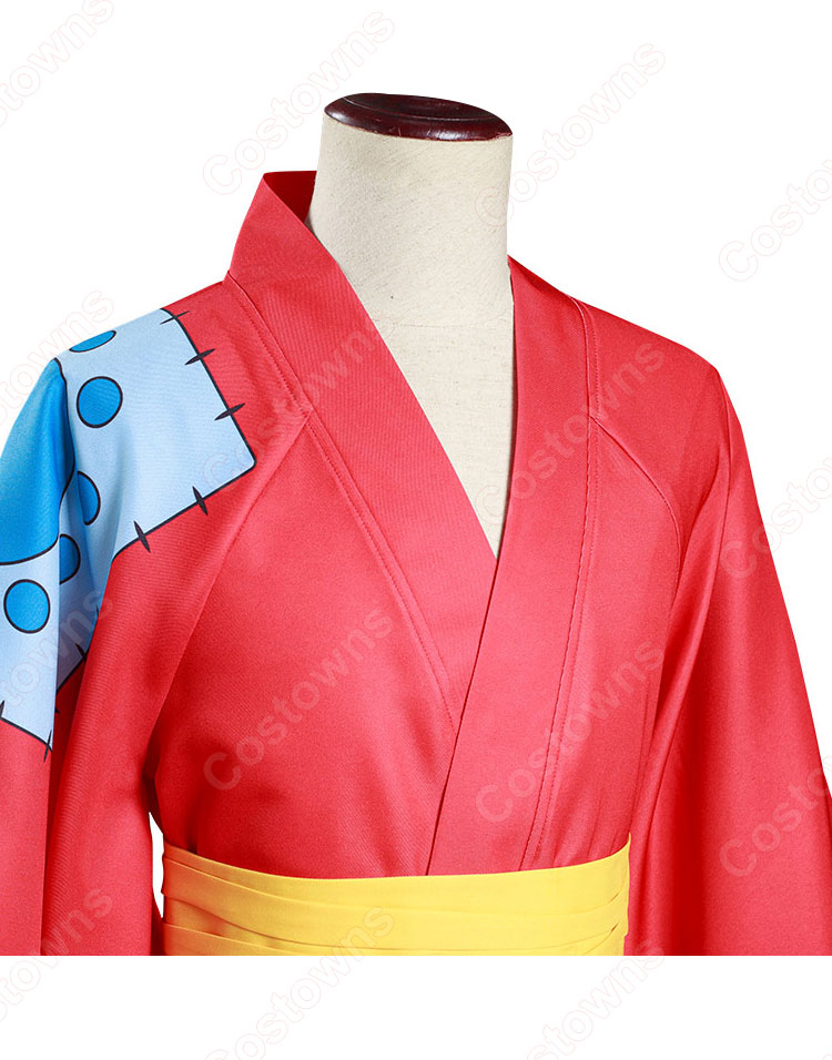 ワンピース ワノ国編 ルフィ太郎 和装 モンキー・D・ルフィ コスプレ衣装 『ONE PIECE』 cosplay 仮装 変装-7