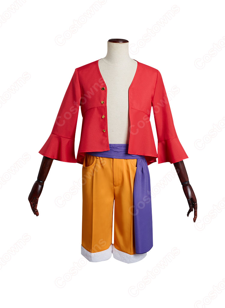 ワンピ ワノ国編 鬼ヶ島 モンキー・D・ルフィ コスプレ衣装 『ワンピース バウンティラッシュ』 麦わらの一味船長 cosplay 仮装 変装-5