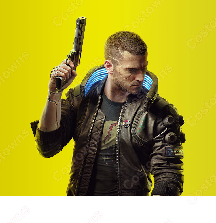 サイバーパンク2077 V ヴィー コスプレ衣装 男性 主人公 ジャケット コート ゲーム cosplay 仮装 変装-1