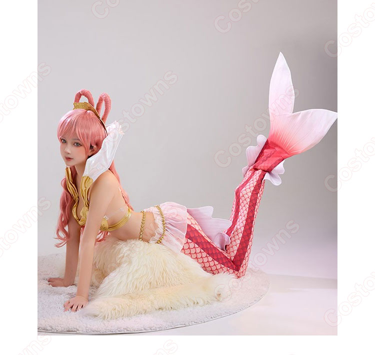 ワンピース しらほし 人魚姫 コスプレ衣装 『ONE PIECE』 魚人島 リュウグウ王国 王女 cosplay 仮装 変装-4