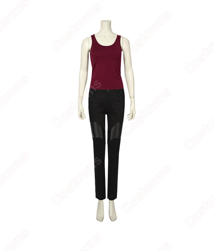 サイバーパンク2077 主人公V ヴィー 女性 コスプレ衣装 ゲームcosplay 仮装 変装セット-5