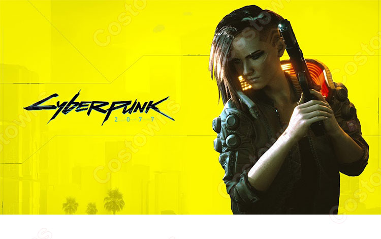 サイバーパンク2077 主人公V ヴィー 女性 コスプレ衣装 ゲームcosplay 仮装 変装セット-1