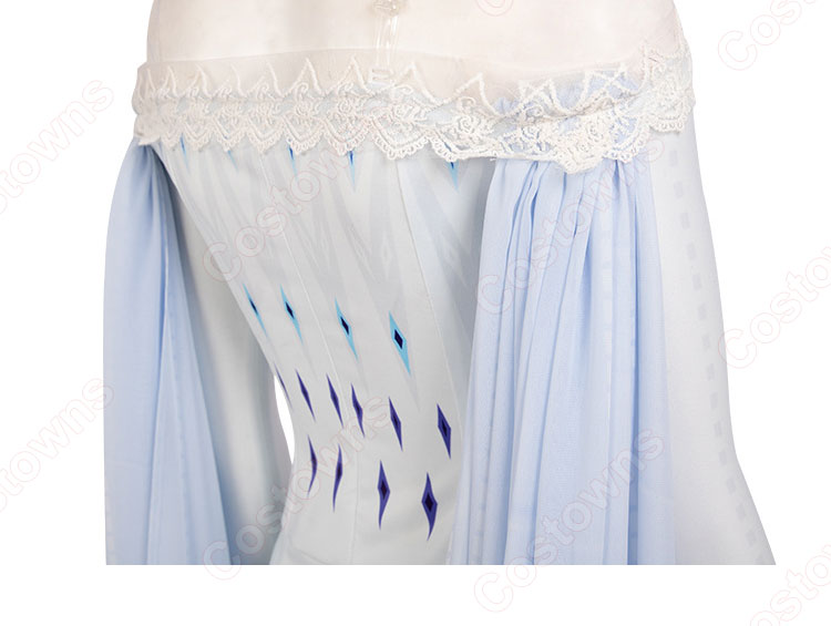 アナと雪の女王2 エルサ コスプレ衣装 ディズニー 映画 アレンデール王国家の長女 cosplay 仮装 変装 2点セット（ワンピース、ズボン）-10