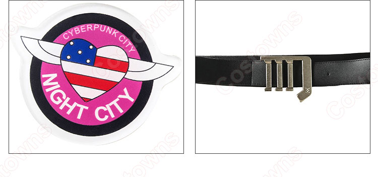 サイバーパンク2077 主人公V 男性 コスプレ衣装 ゲーム cosplay 仮装 変装 セット-10