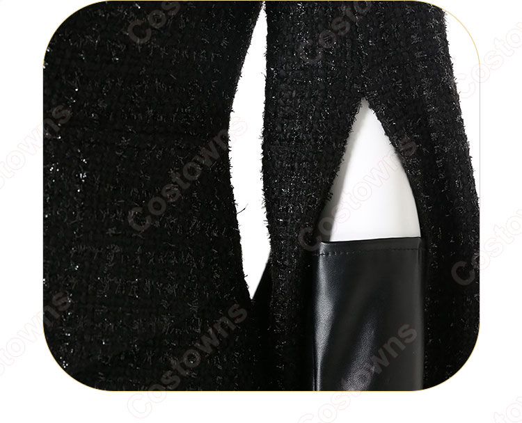 2021映画 クルエラ コスプレ衣装 ディズニー 『101匹わんちゃん』 悪役クルエラ・ド・ヴィル cosplay 仮装 変装-7