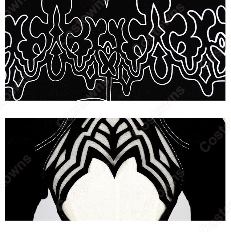 ヨルハ二号B型 2B（トゥービー） コスプレ衣装 『ニーア オートマタ』 ヨルハ部隊 cosplay 仮装 変装-6