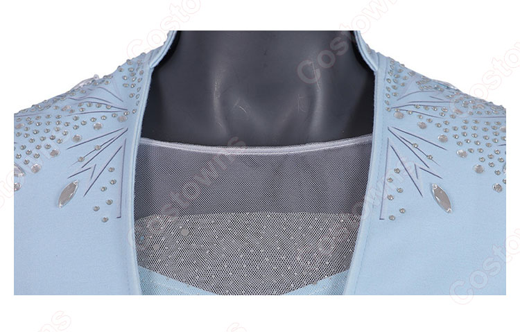 アナと雪の女王2 エルサ コスプレ衣装 ディズニー映画 アナ雪 女王 cosplay 仮装 変装 オーダメイド可-8