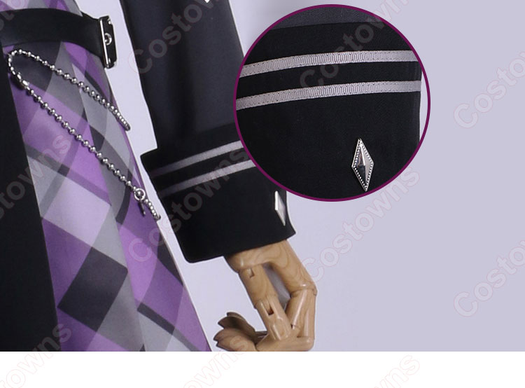 VTuber 常闇トワ 制服 コスプレ衣装 「hololive(ホロライブ)」 cosplay 仮装 変装-11