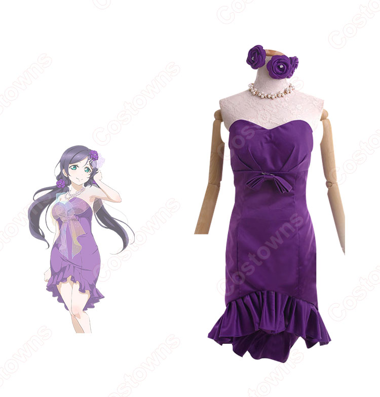 スクフェス 東條希 ウェディングドレス コスプレ衣装 『ラブライブ! スクールアイドルフェスティバル』 空想ブライダル パーティーウエディングドレス cosplay 仮装 変装-3