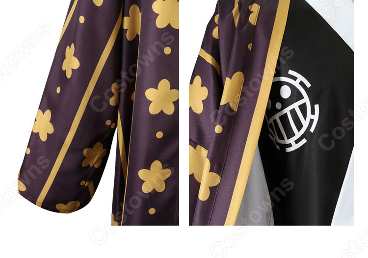 ワンピース ワノ国編 トラファルガー・ロー コスプレ衣装 『ONE PIECE』 ハートの海賊団 船長 死の外科医 和装 cosplay 仮装 変装-6