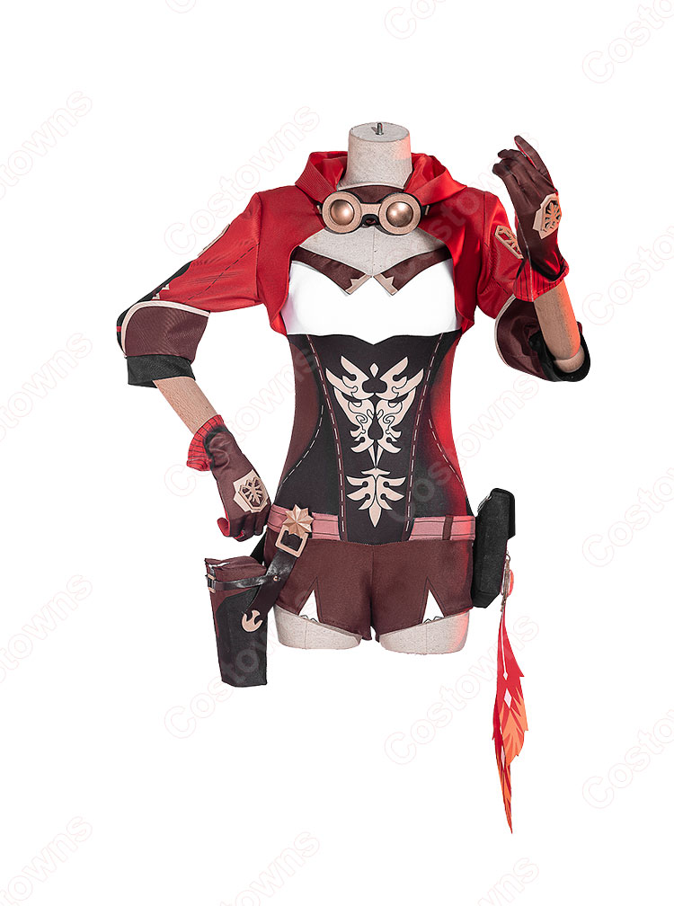 原神 アンバー コスプレ衣装 西風騎士団 偵察騎士 cosplay 仮装 変装 - Costowns