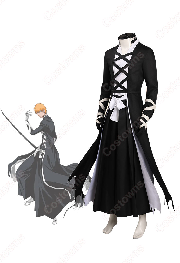 BLEACH 黒崎一護 コスプレ衣装 『BLEACH 死神代行消失篇』 主人公 cosplay 仮装 変装-2