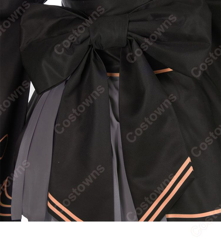 ニーア オートマタ ヨルハ二号B型 2B(トゥービー) コスプレ衣装 着物 和服-4