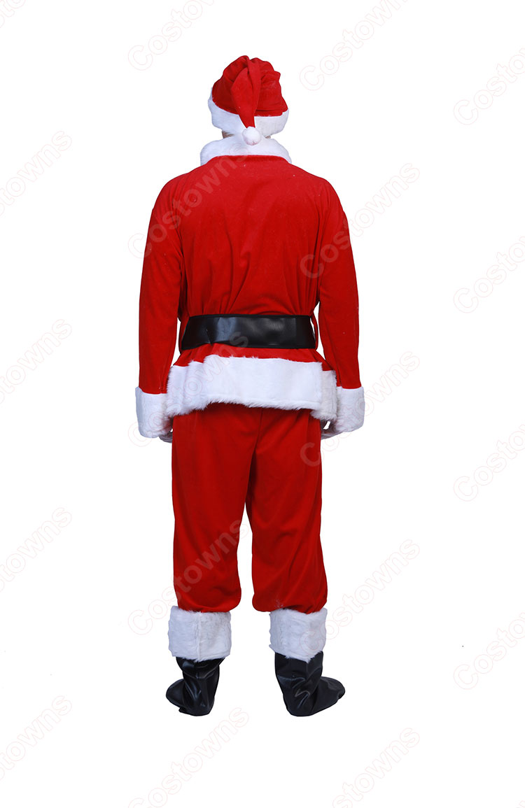 サンタクロース 衣装 本格 サンタ コスプレ衣装 男女兼用 クリスマス コスチューム フリーサイズ サンタ服 本気 サンタクロース 仮装 サンタ キャラクター 衣装 仮装 7点 セット サンタグッズ 大人用-5