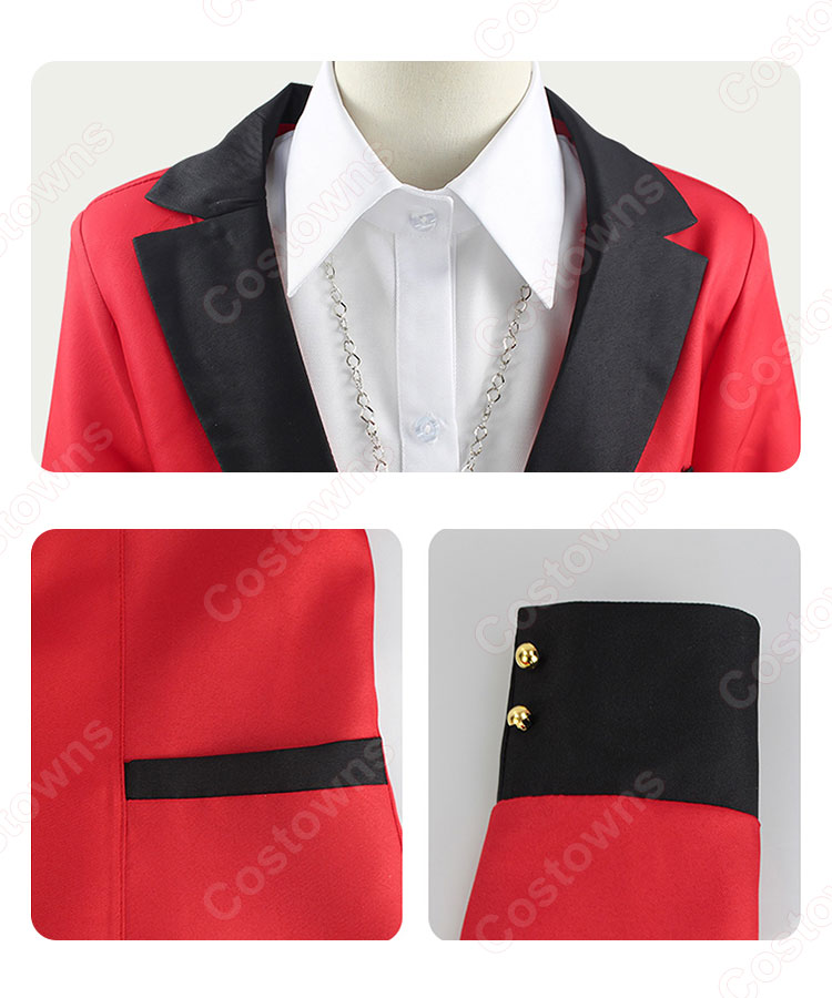 夢見弖ユメミ コスプレ衣装 TVアニメ 『賭ケグルイ』 私立百花王学園生徒 制服 cosplay 仮装 変装-4