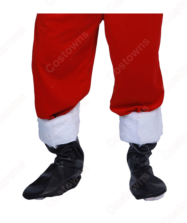 サンタクロース 衣装 本格 サンタ コスプレ衣装 男女兼用 クリスマス コスチューム フリーサイズ サンタ服 本気 サンタクロース 仮装 サンタ キャラクター 衣装 仮装 7点 セット サンタグッズ 大人用-6
