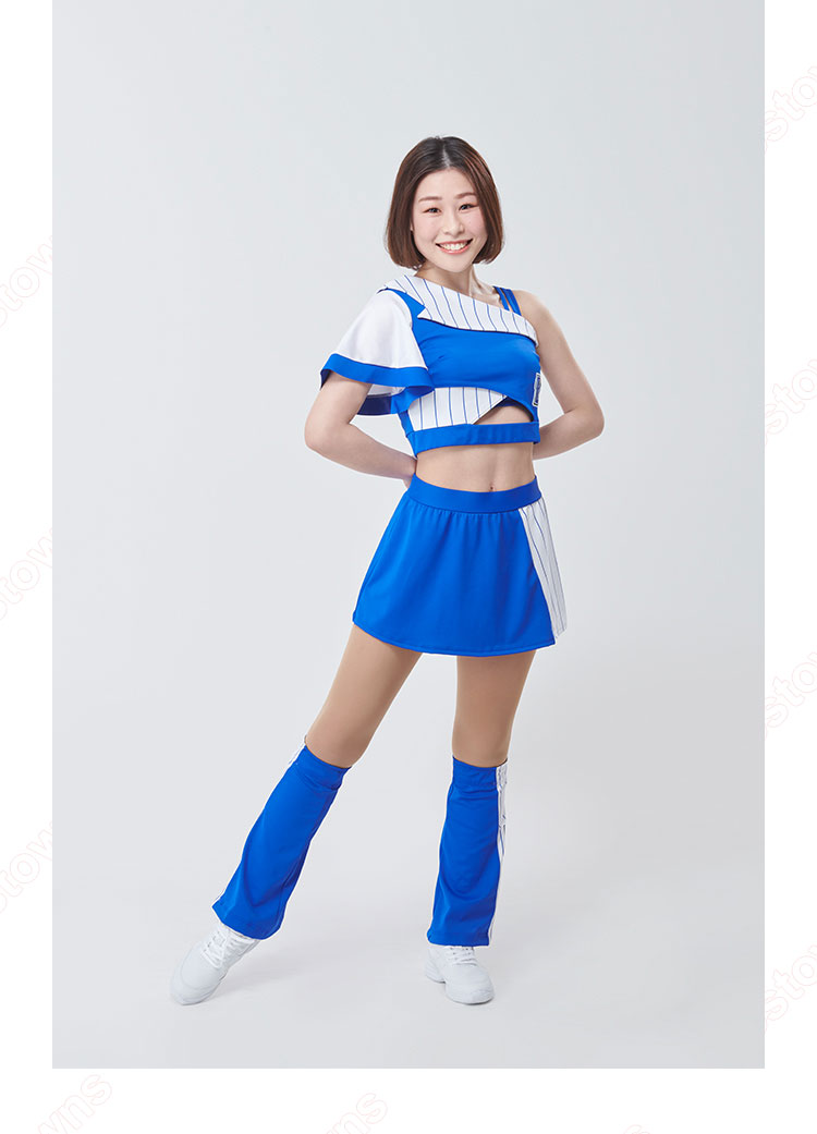 diana kids ベイスターズ チア ユニフォーム Sサイズ リボン付き 横浜DeNAベイスターズ オフィシャルパフォーマンスチーム Diana