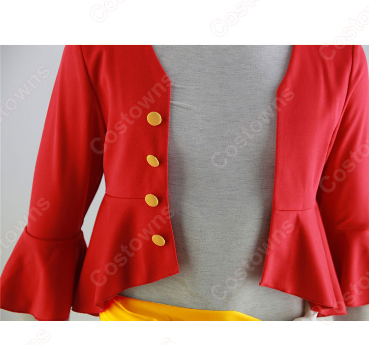 ワンピース モンキー・D・ルフィ コスプレ衣装 『ONE PIECE』 新世界編 2年後 麦わらの一味 船長 cosplay 仮装 変装-5