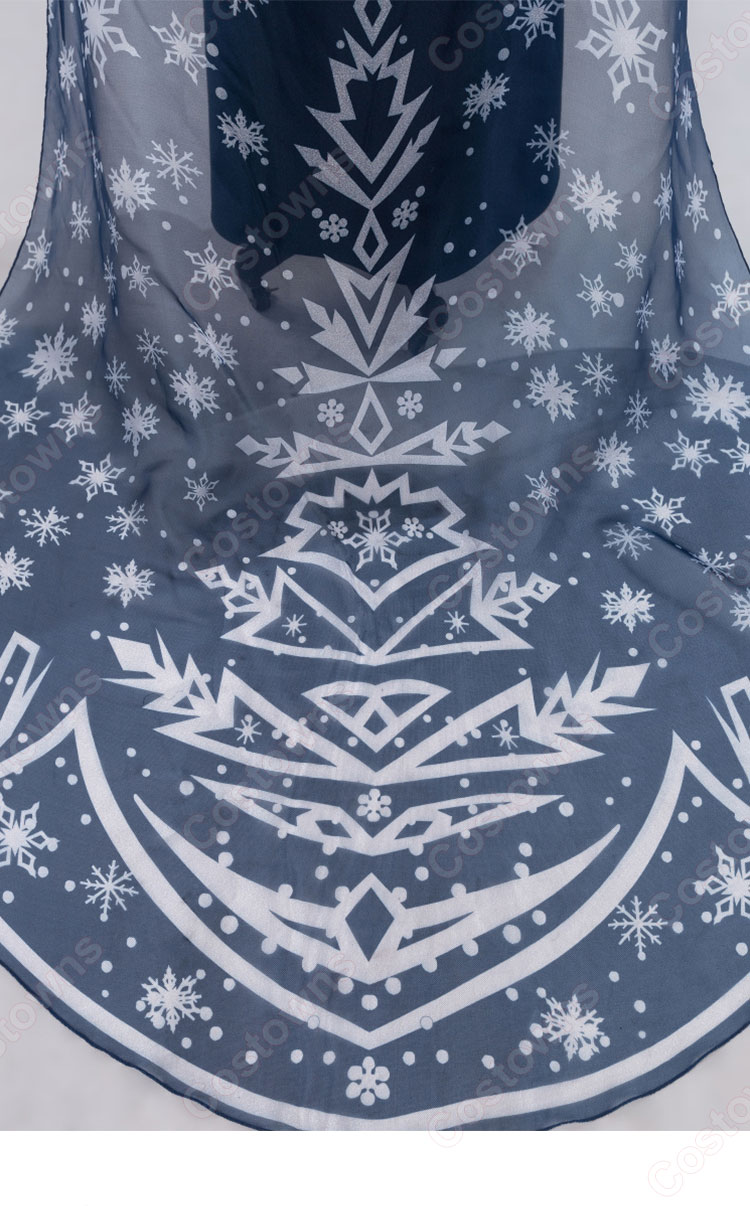 エルサ コスプレ衣装 映画『アナと雪の女王/家族の思い出』 コスプレ ディズニープリンセス 大人用 ハロウィン 仮装 変装-9