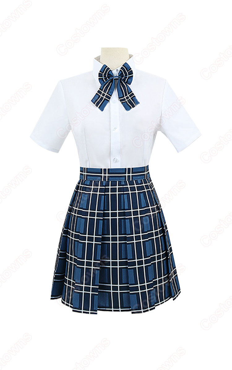 VTuber 潤羽るしあ コスプレ衣装 「hololive(ホロライブ)」 学生服 制服衣装 cosplay 仮装 変装-2