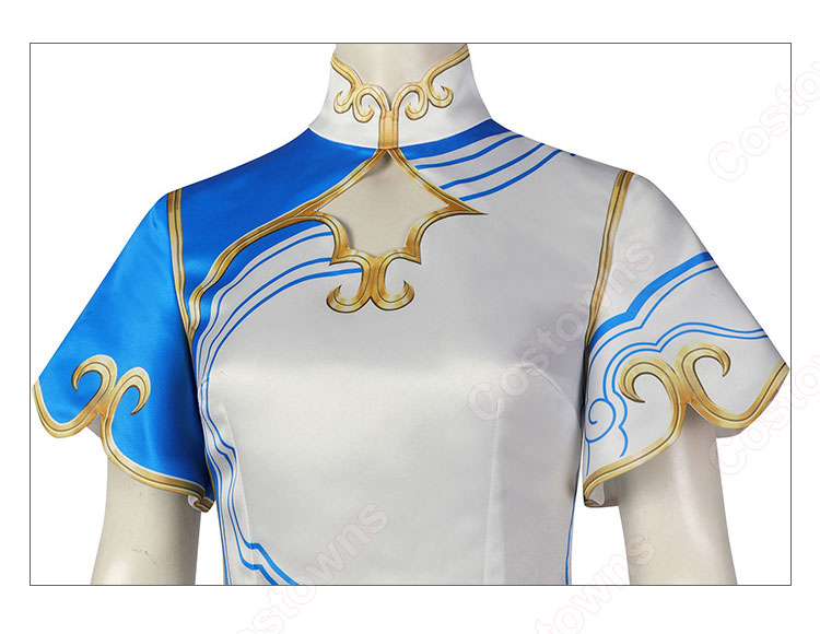 春麗 チャイナドレス コスプレ衣装 格闘ゲーム 『STREET FIGHTER 6(ストリートファイター6)』 中華娘 cosplay 仮装 変装-6