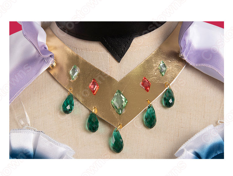 アルベド コスプレ衣装 TVアニメ 『オーバーロードⅣ』 青 ドレス cosplay 仮装 変装-4