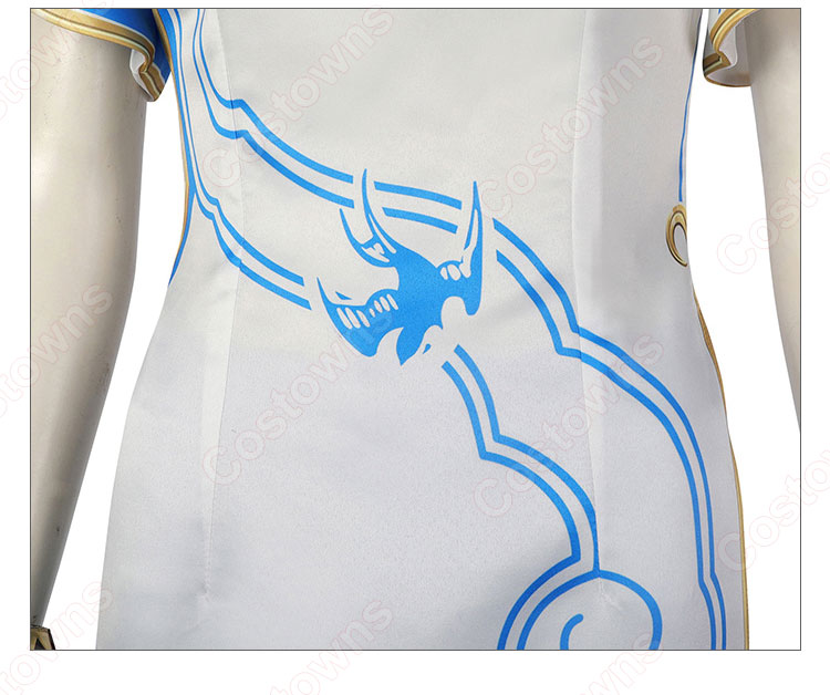 春麗 チャイナドレス コスプレ衣装 格闘ゲーム 『STREET FIGHTER 6(ストリートファイター6)』 中華娘 cosplay 仮装 変装-8