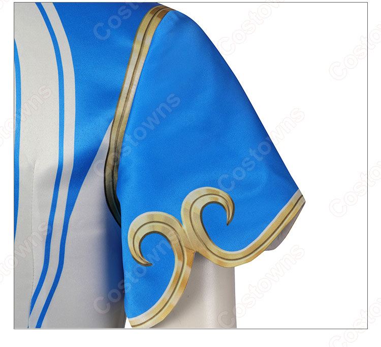 春麗 チャイナドレス コスプレ衣装 格闘ゲーム 『STREET FIGHTER 6(ストリートファイター6)』 中華娘 cosplay 仮装 変装-9