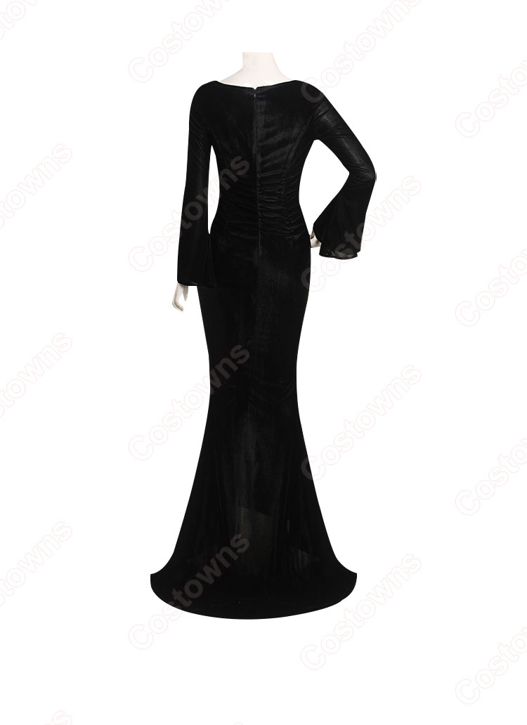 モーティシア ・アダムス ワンピース コスプレ衣装 『アダムス・ファミリー』 cosplay 仮装 変装-4