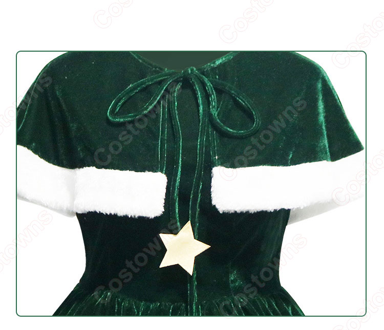 クリスマス 衣装 緑 クリスマスツリー コスプレ クリスマス テーマパーティー衣装 大人用 - Costowns