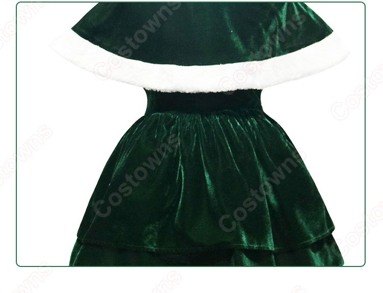 クリスマス 衣装 緑 クリスマスツリー コスプレ クリスマス テーマパーティー衣装 大人用-7