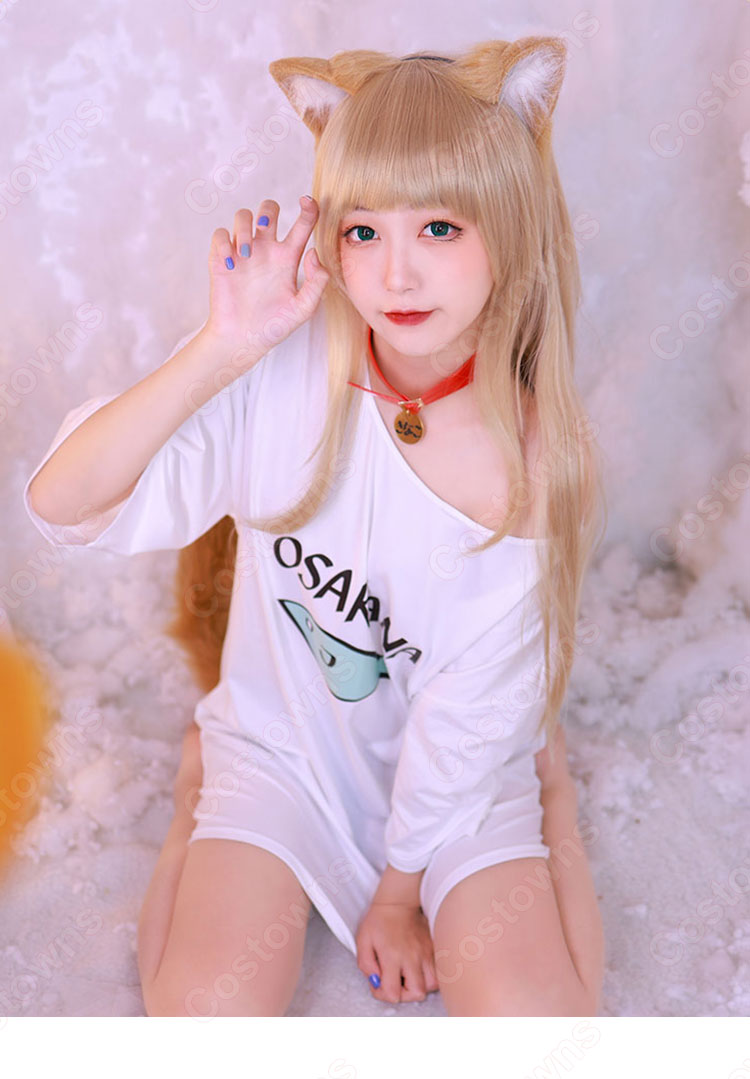 うちのねこが女の子でかわいい きなこ コスプレ衣装 コスプレウィッグ 40原先生 漫画 cosplay 仮装 変装 トップス (長袖・半袖)-2