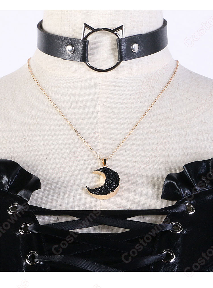 ぱりぷろ 有栖マナ 新衣装 コスプレ衣装 韓国の黒白狐VTuber cosplay 仮装 変装-7