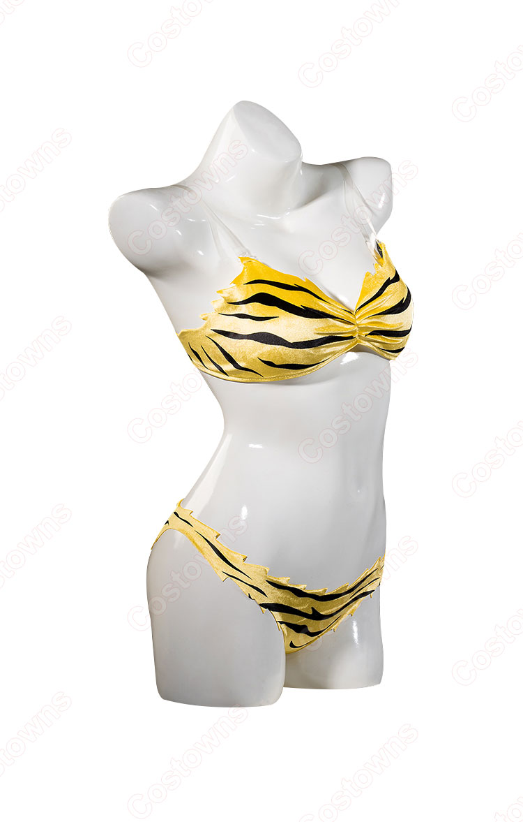 うる星やつら ラム コスプレ衣装 虎縞模様 ビキニ cosplay 仮装 変装-3