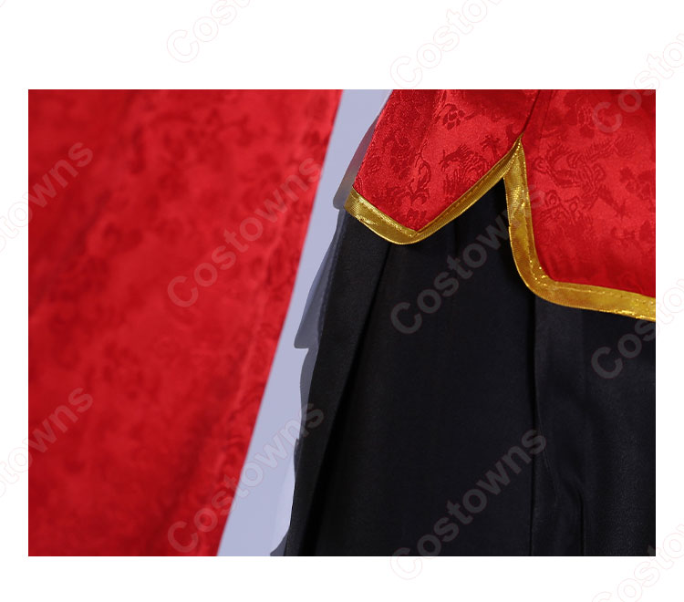 リゼロ レム チャイナメイド コスプレ衣装 『Re:ゼロから始める異世界生活』 赤 メイド服 cosplay 仮装 変装-4