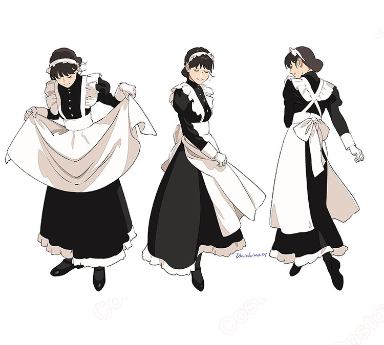 海島千本 メイド コスプレ衣装-1