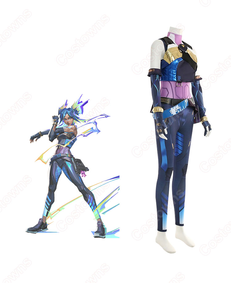 ネオン(Neon) コスプレ衣装 『VALORANT』 デュエリスト cosplay 仮装 変装-2
