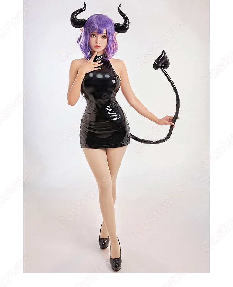 ヴェルメイ コスプレ衣装 『金装のヴェルメイユ〜崖っぷち魔術師は最強の厄災と魔法世界を突き進む〜』 cosplay 仮装 変装(ワンピース、尻尾、エルフ耳、角)-2