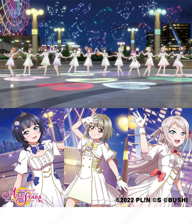 虹ヶ咲 永遠の一瞬 コスプレ衣装 『ラブライブ！虹ヶ咲学園スクールアイドル同好会』 上原歩夢 中須かすみ 桜坂しずく 三船栞子 cosplay 仮装 変装-1