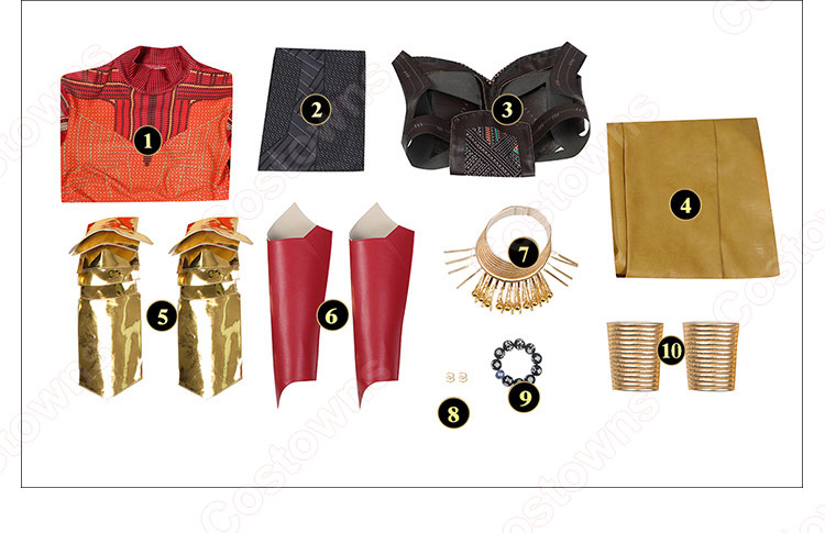 オコエ コスプレ衣装 『ブラックパンサー/ワカンダ・フォーエバー』 ドーラ・ミラージュ 隊長 女戦士 cosplay 仮装 変装-20