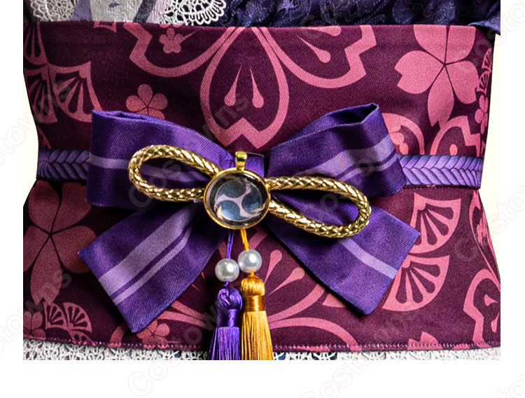 原神×スイパラ 雷電将軍 コスプレ衣装 『原神×SWEETS PARADISE -櫻舞万雷-』 cosplay 仮装 変装-6