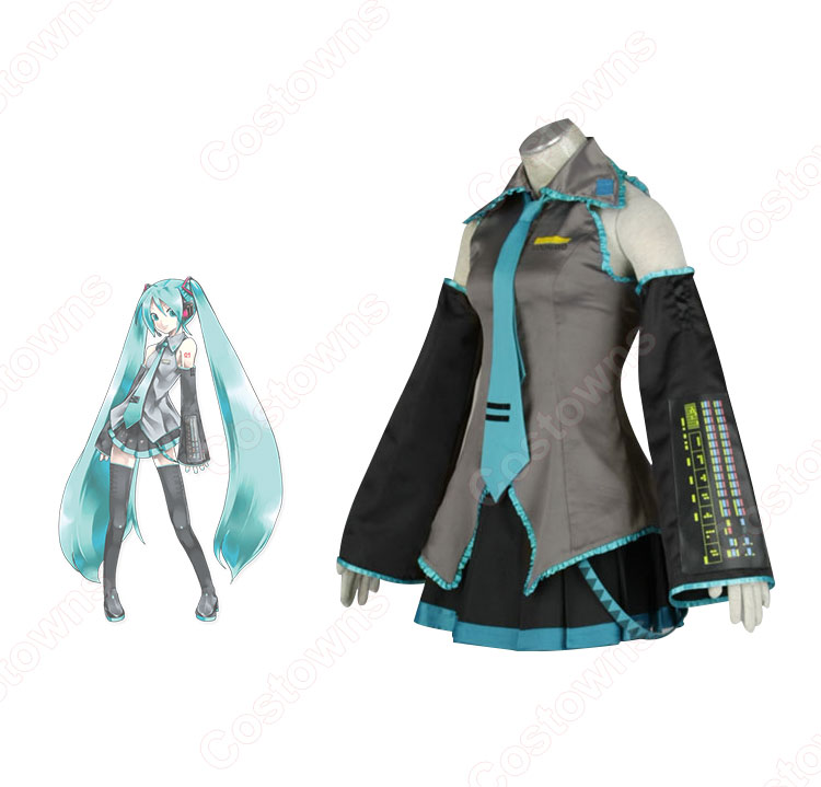 初音ミク コスプレ衣装 バーチャル・アイドル歌手 子供用 大人用 cosplay 仮装 変装-2