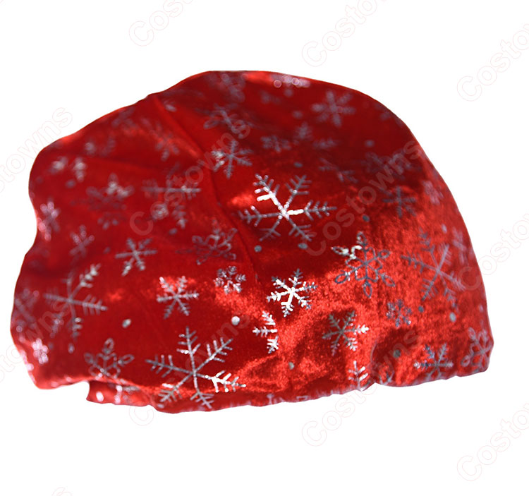 サンタクロース コスプレ衣装 赤 雪ポイント柄 クリスマス 衣装 クリスマス テーマパーティー衣装 大人 男性用 仮装-4