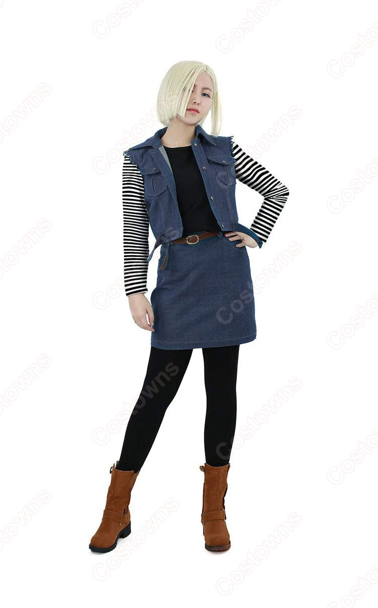 人造人間18号 ラズリ コスプレ衣装 『ドラゴンボール』 人造人間・セル編 cosplay 仮装 変装-2