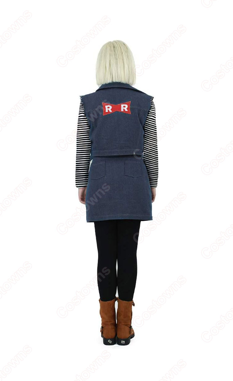 人造人間18号 ラズリ コスプレ衣装 『ドラゴンボール』 人造人間・セル編 cosplay 仮装 変装-3