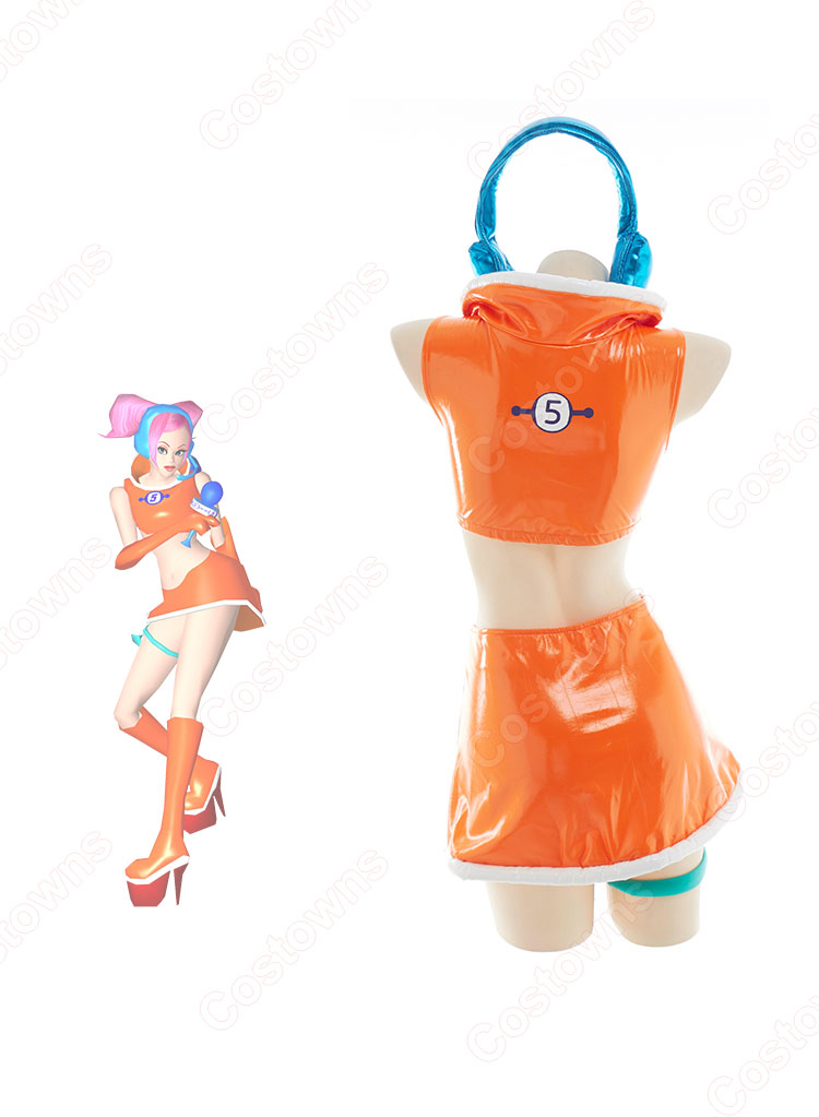 スペースチャンネル5 うらら (Ulala) コスプレ衣装-3