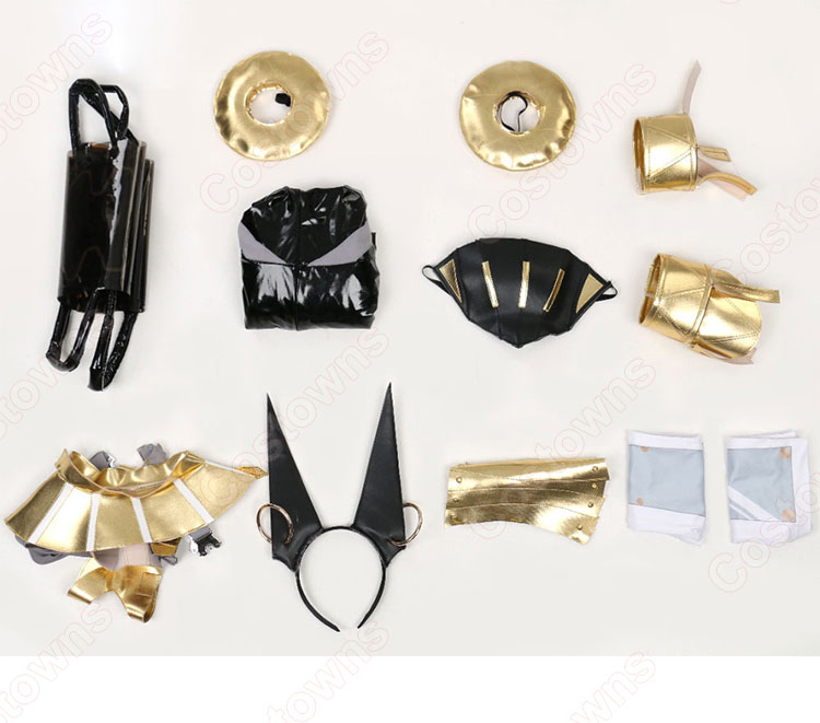 漆黒の守護者「HEMET NETHEL」 コスプレ衣装 イラストレーター neco 『FALSLANDER』 cosplay 仮装 変装-19