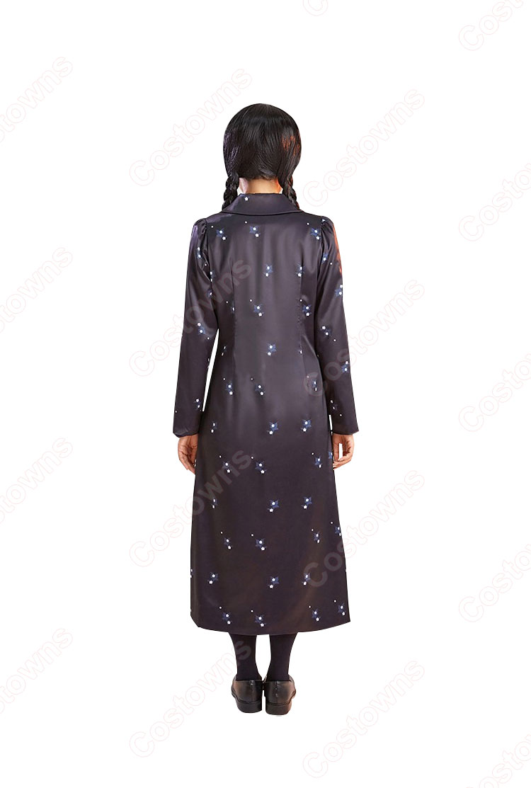 アダムス・ファミリー ウェンズデー・アダムス コスプレ衣装-8