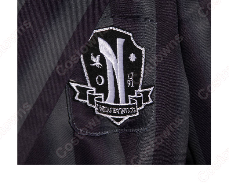 ウェンズデー・アダムス コスプレ衣装 『アダムス・ファミリー』 ネヴァーモア学園 制服 cosplay 仮装 変装-6